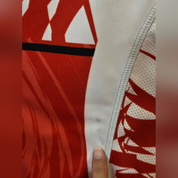 Pearl Izumi Red and White Cycling Jersey - Picture 5 of 5